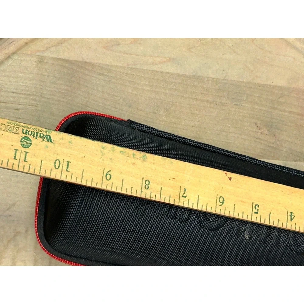 BONAOK Portable Karaoke Microphone Speaker Case Red Black Zipper